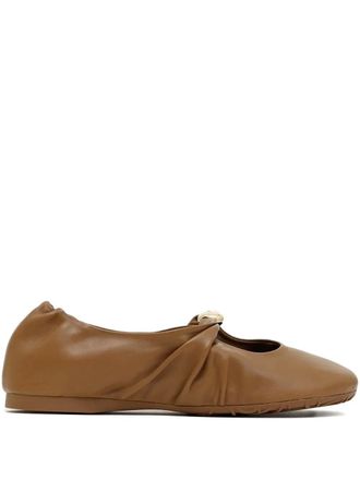 Loewe Pebble soft ballet flats - Brown