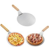 OEM Juego De 3 Palas Para Pizza De Acero Inoxidable Con Mangos De Madera, Empujador De Piedra Para Pizza, Empujador De Pan, Pala Para Pasteles, Pala Para 