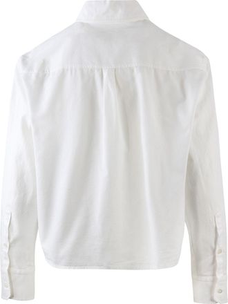 Max Mara Womens Oxford Shirt Off White Cotton