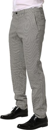 Dolce & Gabbana Gray Cotton Skinny Dress Formal Trouser Mens Pants