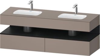 Duravit Qatego Lavabo Encastrado Con Base De Lavabo Consola, - Duravit