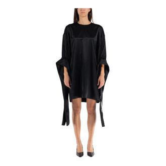 J.W.Anderson Short Dresses, female, Black, XS, Tab Sleeve Dress