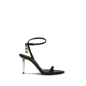 Tom Ford Black Goatskin Stiletto Heel Womens Sandals