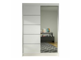 Mirjan24 Mobilier1 - Armario Closico 149, Blanco, 200x120x58cm, Puertas De Armario: Correderas, N&uacute;mero De Estantes: 0