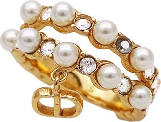 Dior Gold Metal Band Ring (Pre-Owned)