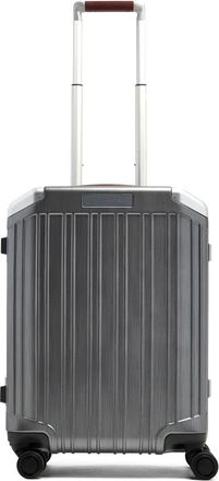 Piquadro Hardside Cabin Koffer met Vingerafdrukslot - unisex - Handbagage koffer - Grijs - ONE Size - Katoen - Koffers