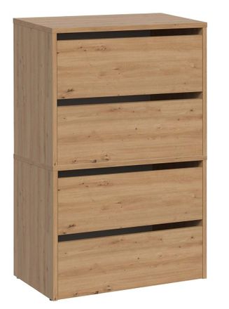 Hucoco Hucoco - Monz - Mueble Zapatero Modular - Dimensiones 60x36x88cm - 4 Puertas Plegables