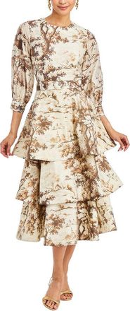 Mestiza New York Rhonda Convertible Linen-Blend Midi Dress