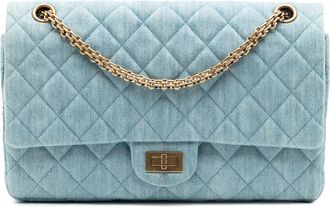 Chanel Denim Quilted Reissue 2.55 Double Flap 226