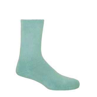 Peper Harow Plain Mens Bed Socks - Blue