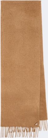 Prada Fringed silk and cashmere scarf