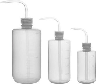 No Brand 3 Botellas De Pl&aacute;stico Exprimibles De 250 Ml, 500 Ml Y 1000 Ml Para Lavar, Con Abertura Estrecha De Ldpe, Botella Para Verter Agua Mediante Presi&oacute;n