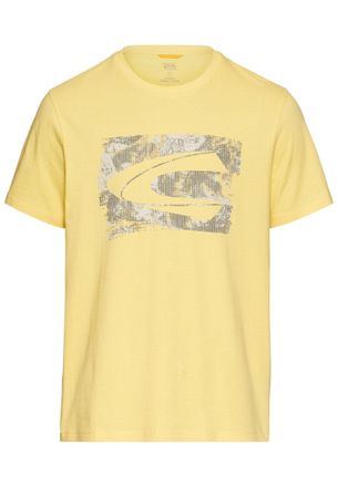 Camel Active T-Shirt CAMEL ACTIVE, Herren, Gr. XXL, dusty citron, Jersey, Obermaterial: 100% Baumwolle, bedruckt, regular fit taillenbedeckt, Rundhals, gerader Abs