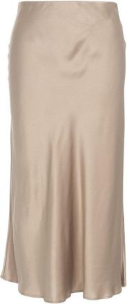 ottod'Ame Fluid Midi Skirt With High Waist And Flared Design