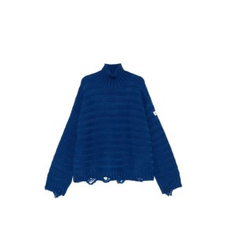 Maison Margiela Distressed Ribbed-knit Sweater