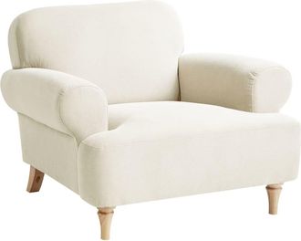 Beliani Sill&oacute;n Tela Beige claro
