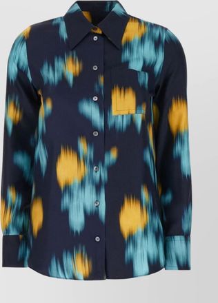 Lanvin printed silk blouse