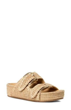 Loeffler Randall Nico Platform Wedge Slide Sandal in Natural/Natural at Nordstrom, Size 10.5