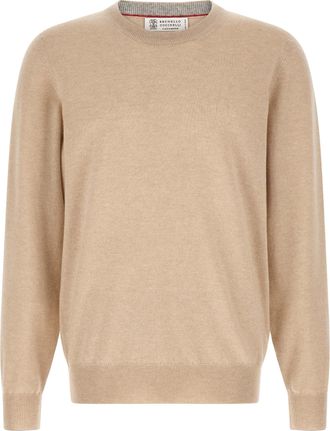 Brunello Cucinelli Beige Cashmere Mens Cardigan