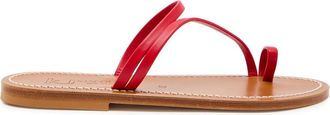 K.Jacques Actium Leather Sandals - Red - 39 (IT39 / UK6)