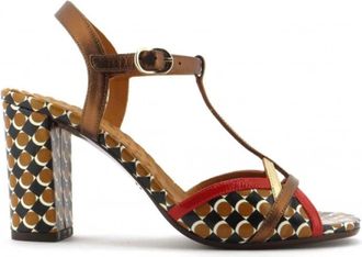 Chie Mihara Bejo Sandal - Dames - Sandalen met hakken - Veelkleurig - 37 EU - Leer - Schoenen