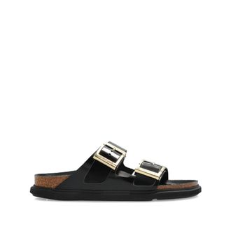Birkenstock Arizona Droplet Buckle Narrow Fit - Dames - Sandalen - Zwart - 36 EU - Leer - Schoenen