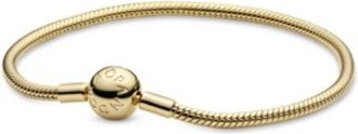 Pandora Slangenketting Armband met Bolsluiting - Dames - Armbanden - Geel - ONE Size - Accessoires