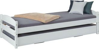 Inter Link SAS Letto multifunzionale vindas salvaspazio singolo/matrimoniale pino massello colore bianco Inter Link