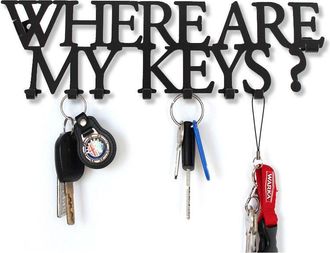 OEM Decorizzly Colgador De Llaves &iquest;d&oacute;nde Est&aacute;n Mis Llaves