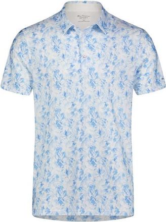 Ben Sherman Watercolor Garden Tech Jersey Golf Polo in Light Blue at Nordstrom, Size Xx-Large