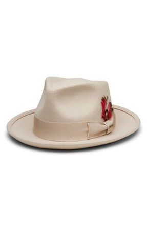 Wyeth Nyc Wool Fedora Hat in Putty at Nordstrom Rack