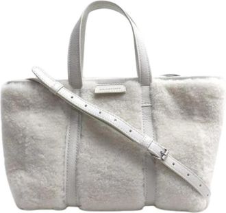 Balenciaga Pre-owned Vintage Schoudertas - Dames - Vintage Shopper - Wit - ONE Size - Leer - Vintage