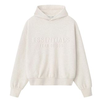 Fear of God Embossed Fear of God Essentials Classic Hoodie Oatmeal Heather 192HO256212F