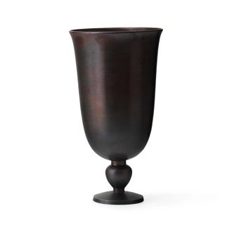 Audo Pavot Vase, H 28,7 cm, dunkelbraun