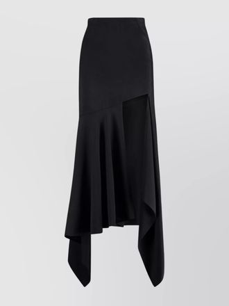 MUGLER asymmetric cutout midi skirt