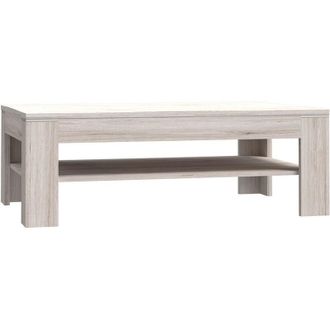 Home Heavenly Home Heavenly - Mesa Centro Con Revistero Kevin, Moderna Lineal, De 120 Cm Ancho X 75 Cm Prof. Color: Roble Arena