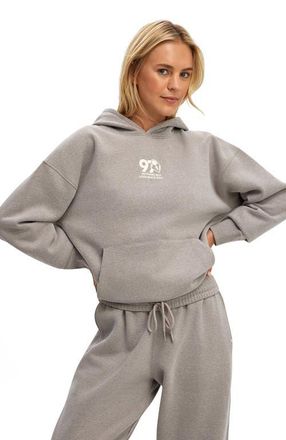 Cotton On Womens Active Plush Premium Graphic Hoodie in Mocha Marle With Love at Nordstrom, Size Xx-Small
