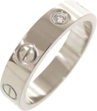Cartier White Gold White Gold (18K) Band Ring (Pre-Owned)