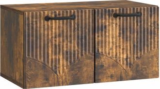 vidaXL Mueble Para Tv De Pared Roble Ahumado 59,5 X 31 X 30 Cm Vidaxl