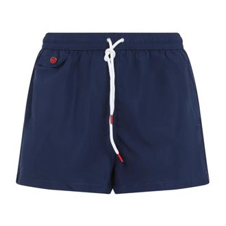 Kiton Heren, Badkleding, Blauw, Maat: L Poliester