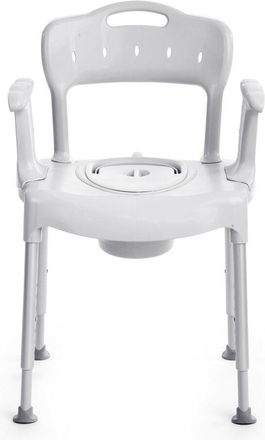 OEM Silla Inodoro Etac Swift - Silla Inodoro (multifuncional) Con Reposabrazos Y Respaldo Desmontables (160 Kg) - Sin Almohadillas Blandas