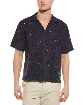 Onia Oversized Linen-Blend Vacation Shirt