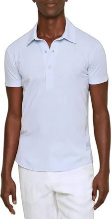 Orlebar Brown Cotton-Silk Blend Polo - Blue