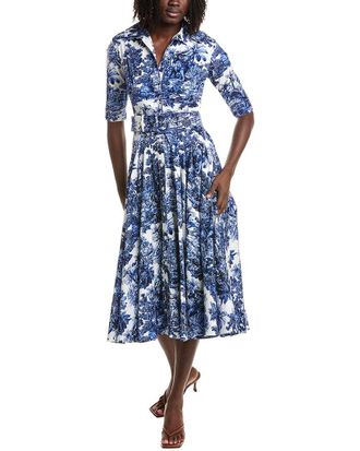 Samantha Sung Amber Arabian Night Toile Midi Shirtdress