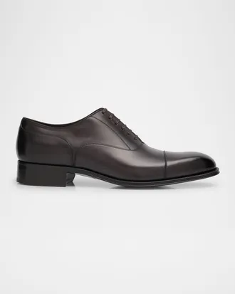 Tom Ford Men & apos;s Claydon Burnished Leather Derby Shoes