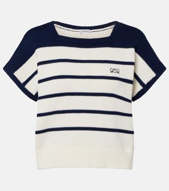 Loewe Striped cotton and wool sweater