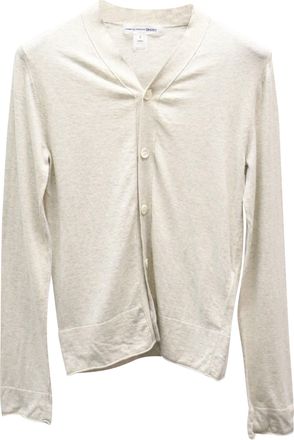 Comme Des Garçons Comme des Garçons Button Front Cardigan in Grey Cotton
