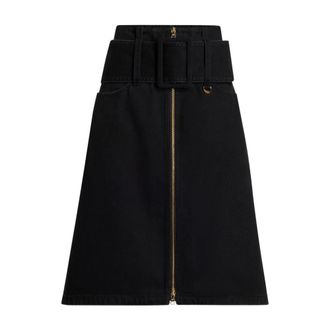 Patou Rokken, Dames, Zwart, M, Katoen, Gonne