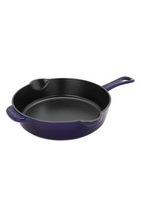 Staub 8.5-Inch Enameled Cast Iron Traditional Deep Skillet in Dark Blue at Nordstrom