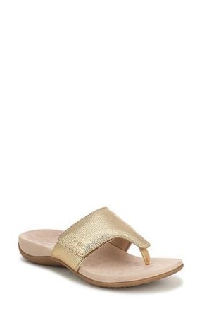 Vionic Renee Sandal in Gold Metallic Leather at Nordstrom Rack, Size 9.5